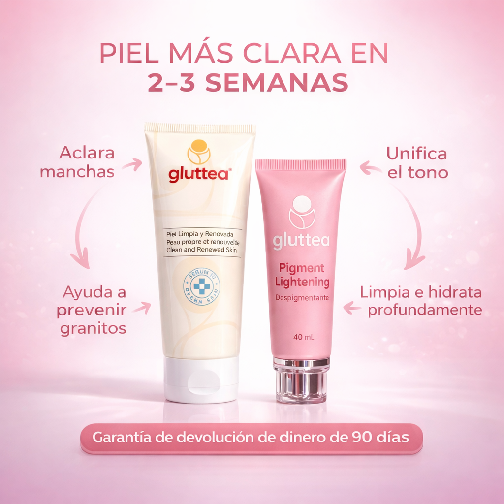 Kit Gluttea® | Sin manchas ni granitos en 4 semanas