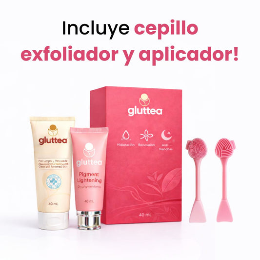 Kit Gluttea® | Sin manchas ni granitos en 4 semanas